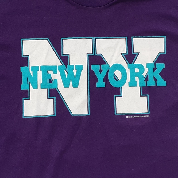 New York 1991 T-shirt Vintage Single Stitch - Picture 3 of 7